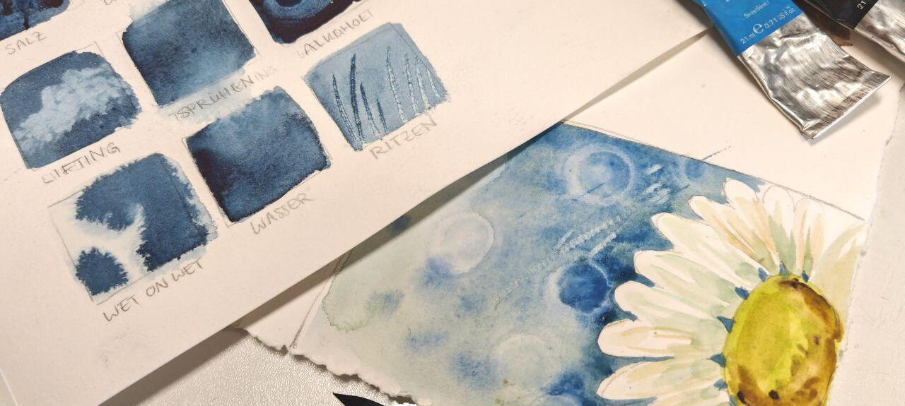30.05.2025 ❊ 18-20:00 Uhr | Watercolor for the Soul - Abstrakte Effekte mit Mary-Lou
